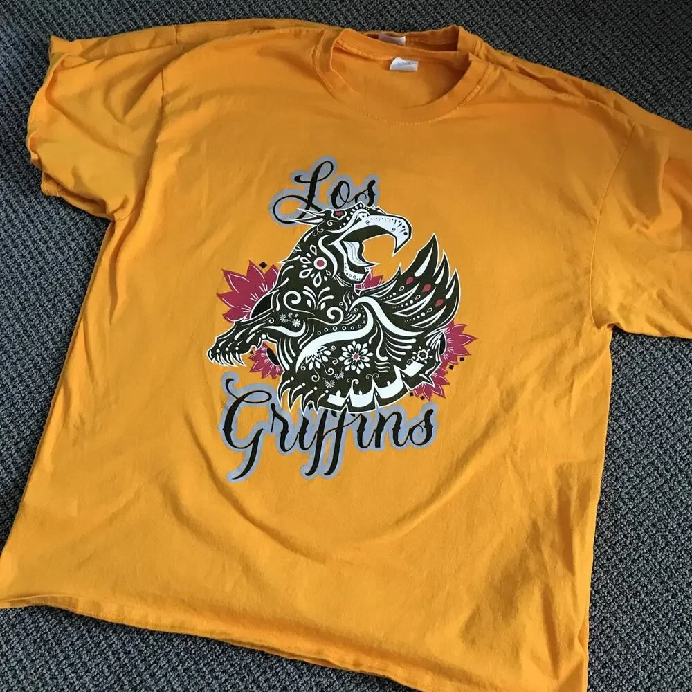 Grand Rapids Griffins XL Yellow “Los griffins”‎ Tee Shirt